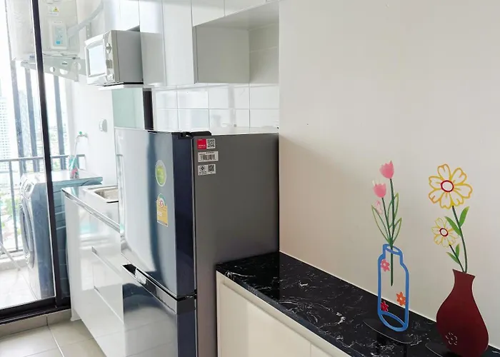 Bts边躺看水门寺大佛 4站到暹罗天地绝美景观新公寓new Appartement *