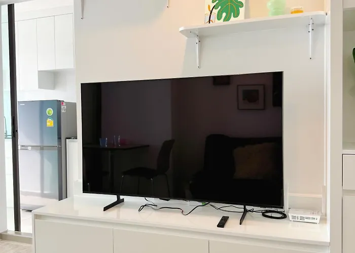 Appartement Bts边躺看水门寺大佛 4站到暹罗天地绝美景观新公寓new *